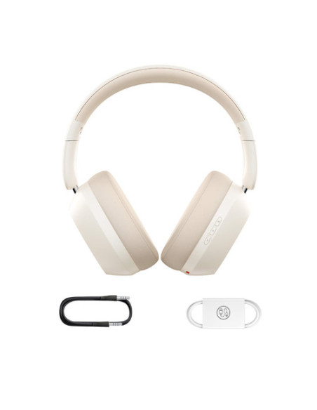 BASEUS BASS 35 MAX WIRELESS HEADPHONES STELLAR WHITE