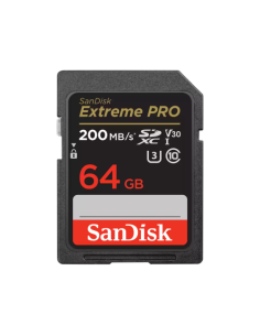 SANDISK EXTREME PRO 64GB SDXC MEMORY CARD + 2 YEARS...