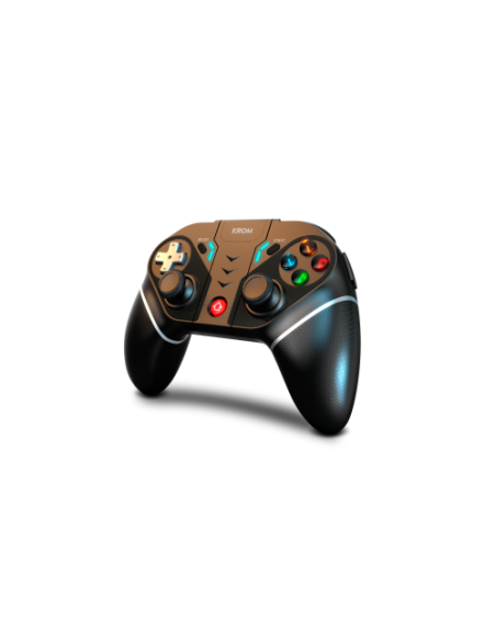 KROM GAMEPAD KEXAL. BLUETOOTH. COMPATIBLE PC, SWITCH, ANDROID, IOS. INCLUYE SOPORTE PARA MOVIL