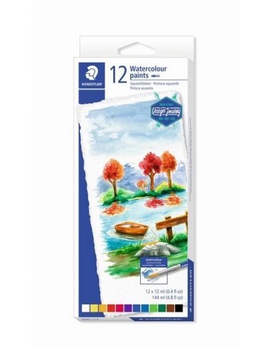 CAJA DE 12 ACUARELAS EN TUBO STAEDTLER 923 23BK-C BLISTER