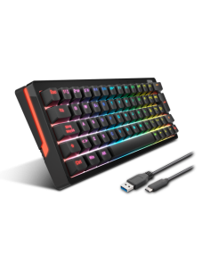 KROM TECLADO KREATOR. MECANICO. TECLAS RETROILUMINADAS RGB. 2