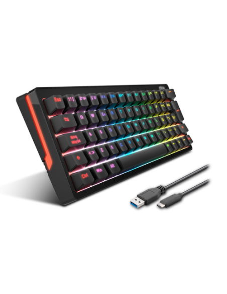 KROM TECLADO KREATOR. MECANICO. TECLAS RETROILUMINADAS RGB.