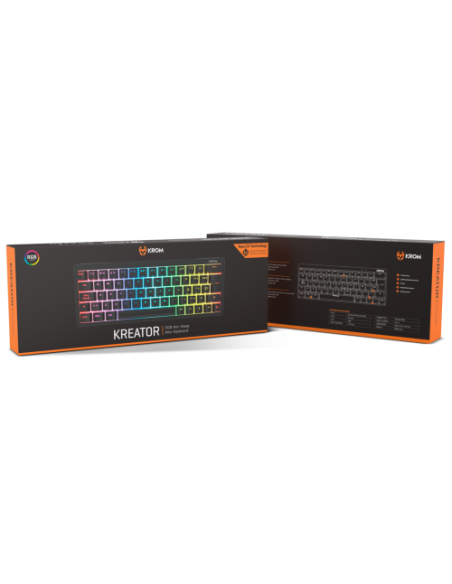 KROM TECLADO KREATOR. MECANICO. TECLAS RETROILUMINADAS RGB.
