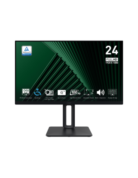 MSI MONITOR PRO MP245PG. 23.8" IPS PLANO. 1920x1080. 100HZ. NEGRO