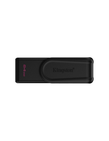 KINGSTON 64GB Portable USB 3.2 Gen 1 DataTraveler Exodia S (Black/Black)