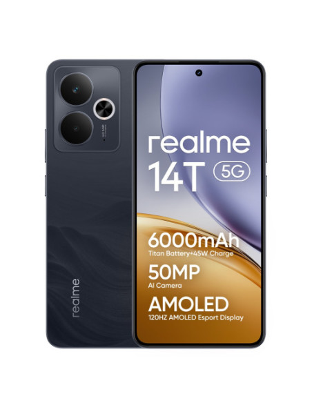 REALME 14T 5G 256GB 8GB OBSIDIAN BLACK INT+NFC RMX5078 EU