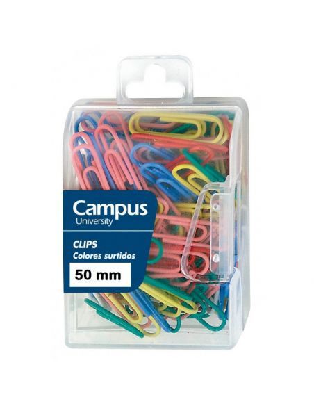 CLIPS COLORES 50MM CAJA 30UDS