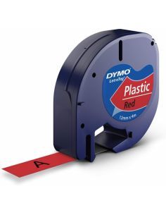 CINTAS LETRA TAG 12MM X 4MM DYMO ROJA