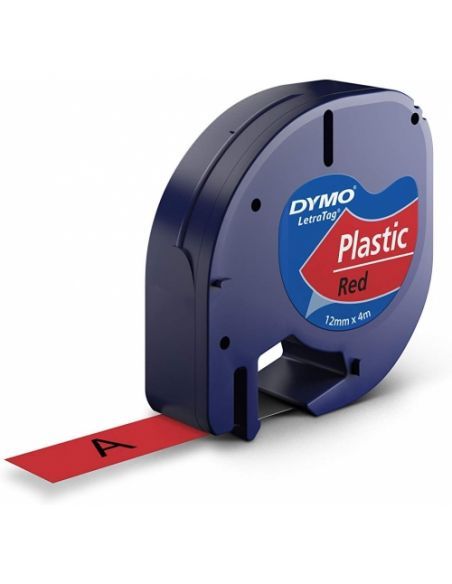 CINTAS LETRA TAG 12MM X 4MM DYMO ROJA CINTAS LETRA TAG 12MM X 4MM DYMO ROJA