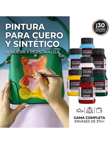 pintura para cuero acrilex