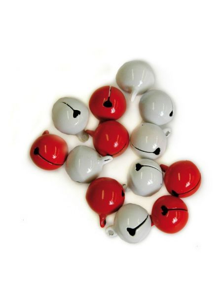 CASCABELES BLANCOS Y ROJOS
