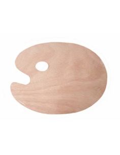 PALETA DE MADERA 30X40 OVALADA