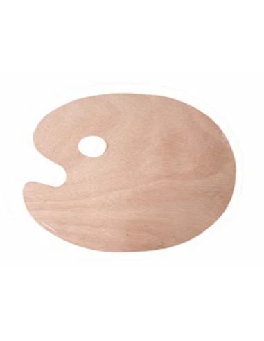 PALETA DE MADERA 30X40 OVALADA
