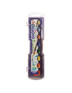 ESTUCHE DE ACUARELAS METALIZADAS GIOTTO (8 COLORES + PINCEL) 2