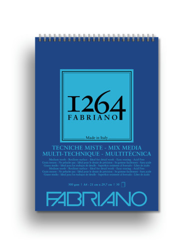 BLOC DIBUJO FABRIANO 1264 MIXED MEDIA 300Gr