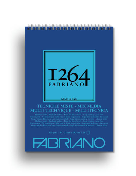BLOC DIBUJO FABRIANO 1264 MIXED MEDIA 300Gr