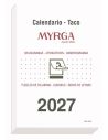 TACO DE CALENDARIO MYRGA 1385 MURAL AÑO 2027 14X20 "GRANDE"