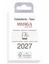TACO DE CALENDARIO MYRGA 1383 MURAL AÑO 2027 6,5X10,5CM "PEQUEÑO"