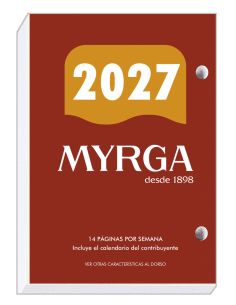 TACO CALENDARIO SOBREMESA MYRGA Nº 2 2027