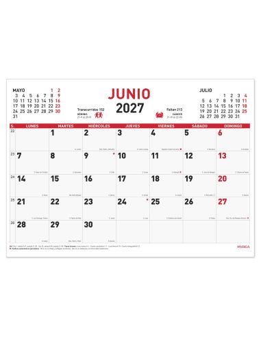 FALDILLA CALENDARIO MYRGA 30X24 REF 1543 2027