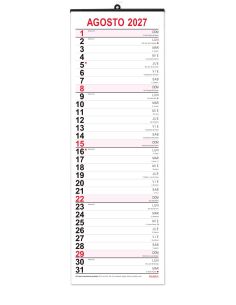 CALENDARIO PLANNING MENSUAL 2027 VERTICAL 16,5X49CM MYRGA REF:1596