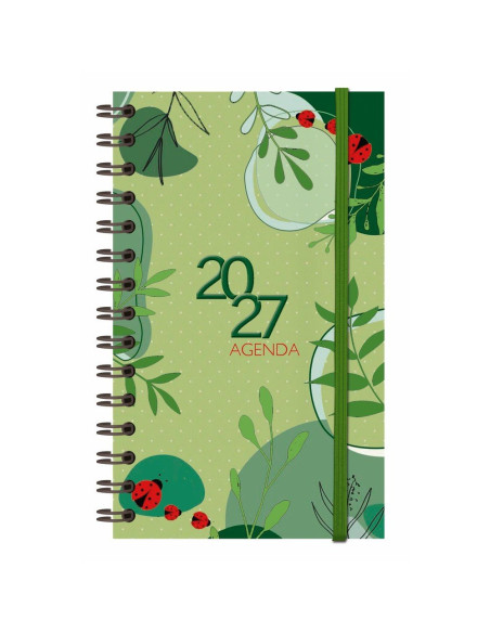 AGENDA BOLSILLO MYRGA 2027 SEMANA VISTA LIÉBANA COLORS GARDEN
