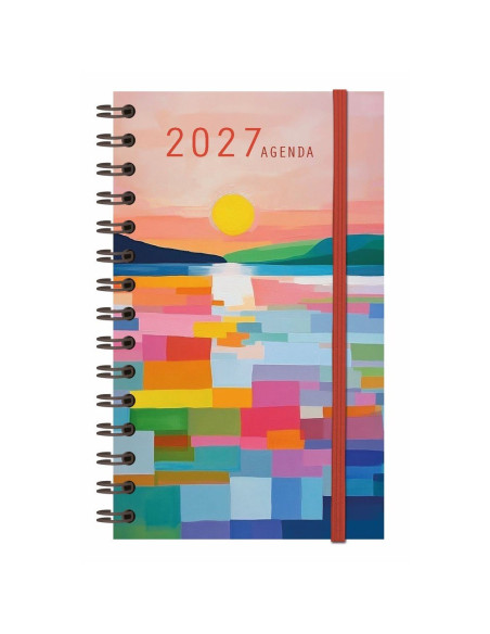 AGENDA BOLSILLO MYRGA 2027 SEMANA VISTA LIÉBANA COLORS SOL