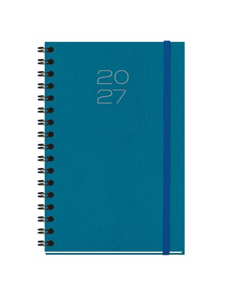 AGENDA MYRGA 2027 SALERNOSEMANA VISTA  ESPIRAL TAPA DURA AZUL