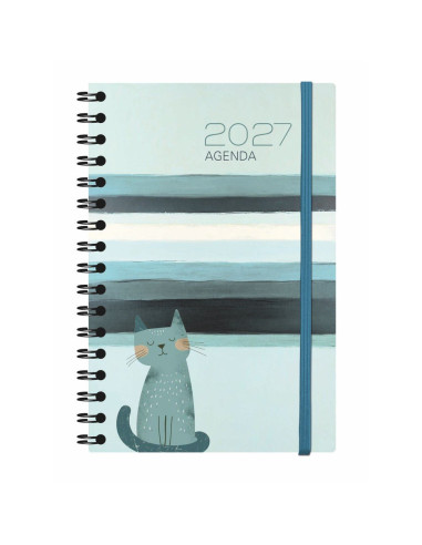 AGENDA MYRGA 2027 TEXTURE DÍA PÁGINA ESPIRAL...