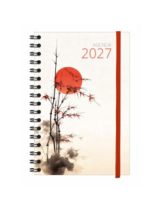 AGENDA MYRGA 2027 TEXTURE DÍA PÁGINA ESPIRAL TAPA DURA...