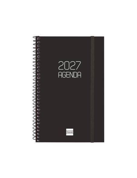 AGENDA FINOCAM ANUAL 2027 OPAQUE E5 SEMA VISTA HORIZONTAL NEGRO