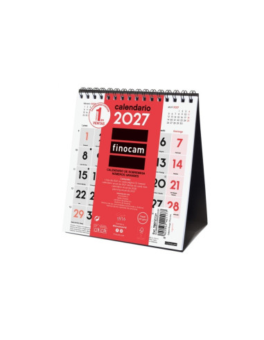 CALENDARIO FINOCAM SOBREMESA 2027 NUMEROS...