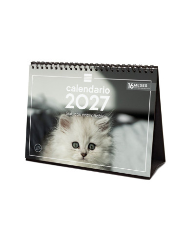 CALENDARIO FINOCAM SOBREMESA 2027 GATITOS