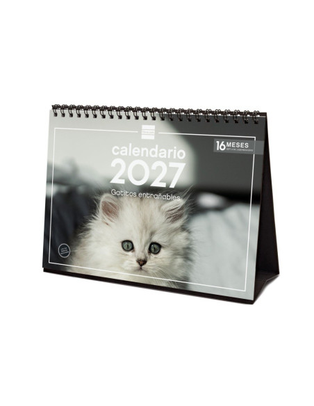 CALENDARIO FINOCAM SOBREMESA 2027 GATITOS