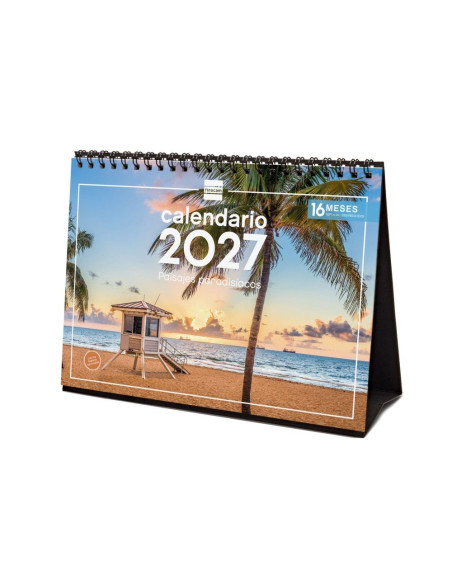 CALENDARIO FINOCAM SOBREMESA 2027 PAISAJES PARADISIACOS