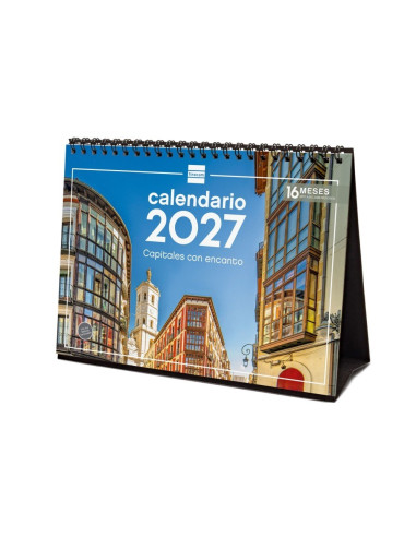 CALENDARIO FINOCAM SOBREMESA 2027 CAPITALES
