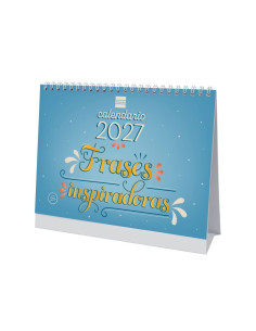 CALENDARIO FINOCAM SOBREMESA 2027 ART FRASES INSPIRADORAS