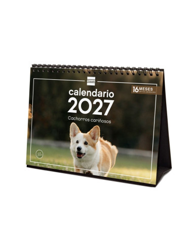 CALENDARIO FINOCAM SOBREMESA 2027 CACHORROS