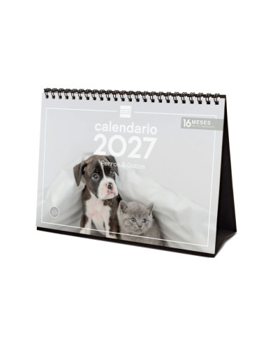CALENDARIO FINOCAM SOBREMESA 2027 PERROS Y GATOS