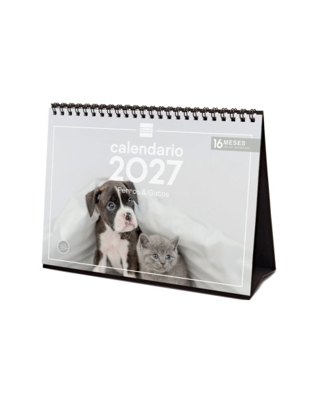 CALENDARIO FINOCAM SOBREMESA 2027 PERROS Y GATOS