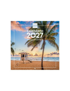 CALENDARIO FINOCAM PARED 2027 30X30 PAISAJES PARADISIACOS