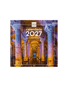 CALENDARIO FINOCAM PARED 2027 30X30 MARAVILLAS MUNDO