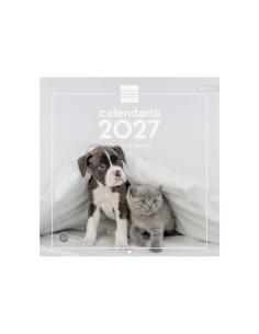CALENDARIO FINOCAM PARED 2027 30X30 PERROS Y GATOS