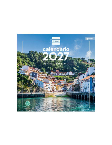 CALENDARIO FINOCAM PARED 2027 30X30 PUEBLOS ENCANTO