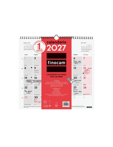 CALENDARIO FINOCAM PARED 2027 ESCRIBIR L