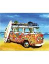LEINZO PINTAR POR NUMEROS CON BASTIDOR 30x40cm. (27pz.) Furgo Hippy Surf