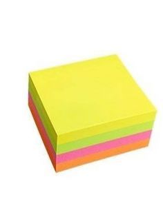 CUBO NOTAS INFO COLORES NEON 50X50