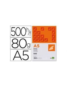 PAPEL FOTOCOPIADORA TAMAÑO DIN A5 80GRS/M2 500H