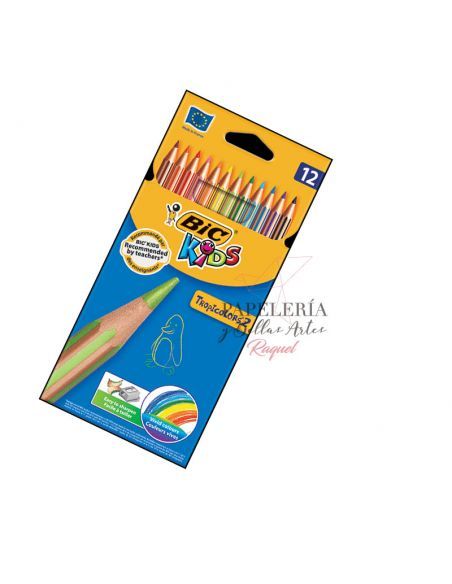 CAJA 12 LAPICEROS DE COLORES TROPICOLOR BIC