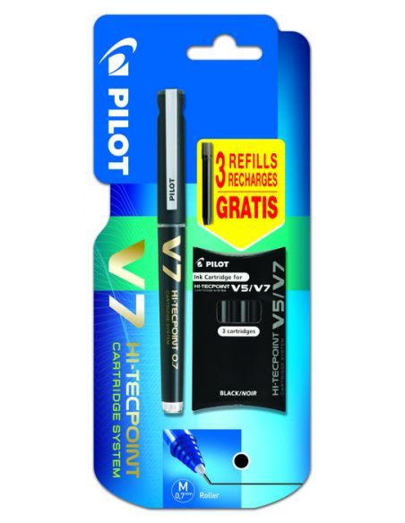 ROTULADOR PILOT V7-RECARGABLE+ RECAMBIOS